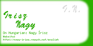 irisz nagy business card