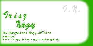 irisz nagy business card